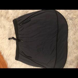 Gray and Black Knit Skirt